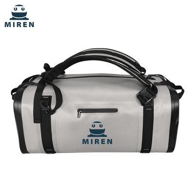 TPU 물자 50L는 옥외 여행을 위해 밝은 회색 더플 가방을 방수 처리합니다