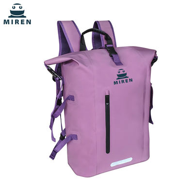 500D PVC 재료 방수 건조 가방 배낭 보라색 용량 30L
